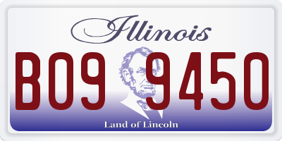 IL license plate B099450