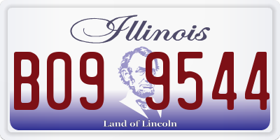 IL license plate B099544