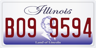 IL license plate B099594