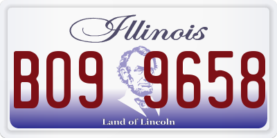 IL license plate B099658
