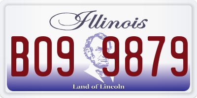 IL license plate B099879