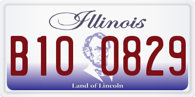 IL license plate B100829