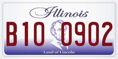 IL license plate B100902