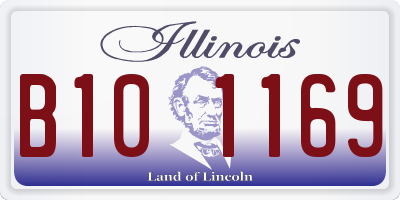 IL license plate B101169