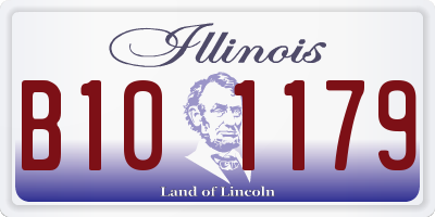 IL license plate B101179