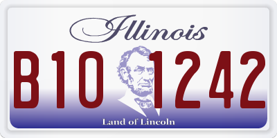 IL license plate B101242