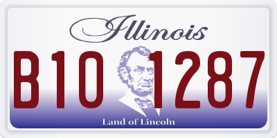 IL license plate B101287