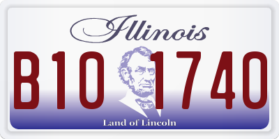 IL license plate B101740