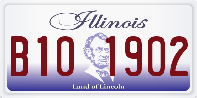 IL license plate B101902