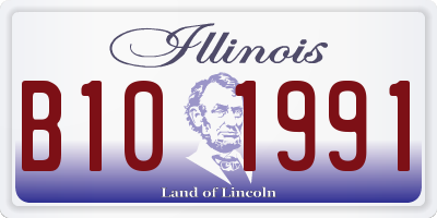 IL license plate B101991