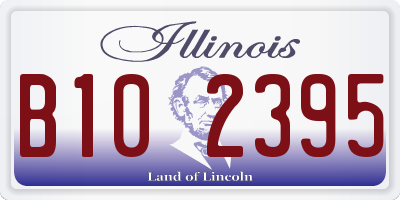 IL license plate B102395