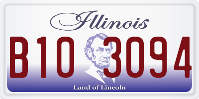 IL license plate B103094
