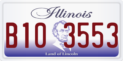 IL license plate B103553