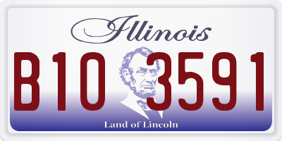 IL license plate B103591