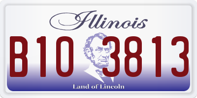 IL license plate B103813
