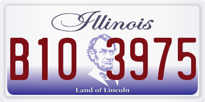 IL license plate B103975