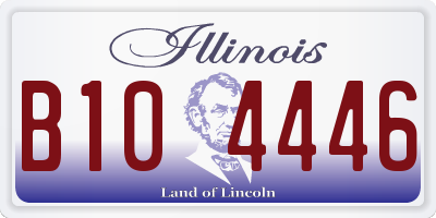 IL license plate B104446