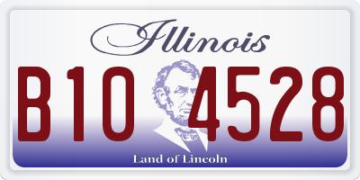 IL license plate B104528