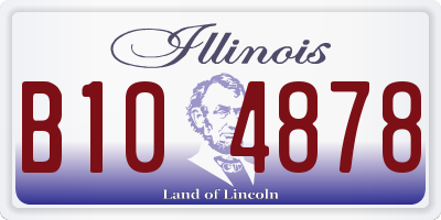 IL license plate B104878