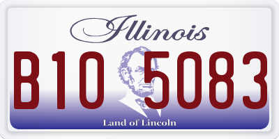 IL license plate B105083