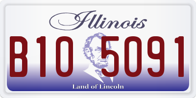 IL license plate B105091