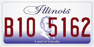 IL license plate B105162