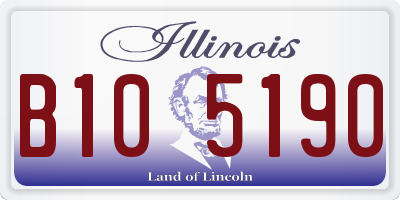 IL license plate B105190
