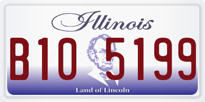 IL license plate B105199