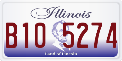 IL license plate B105274