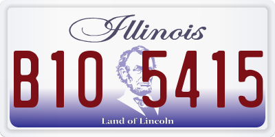 IL license plate B105415