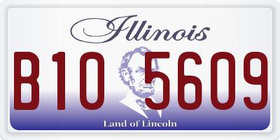 IL license plate B105609