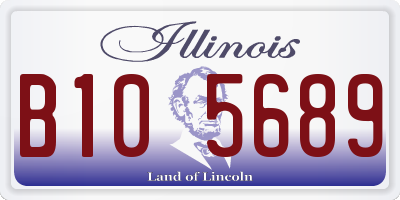 IL license plate B105689
