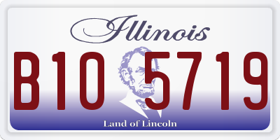 IL license plate B105719