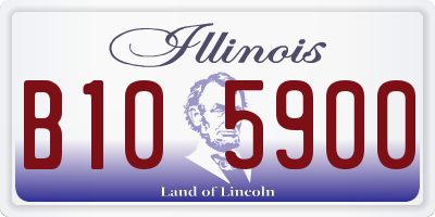 IL license plate B105900