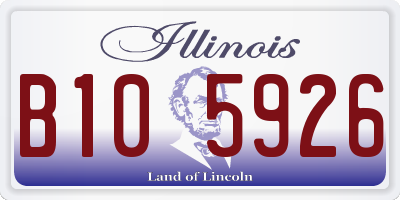 IL license plate B105926