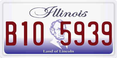 IL license plate B105939