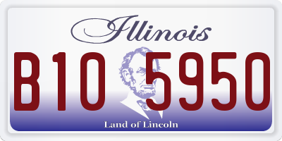 IL license plate B105950