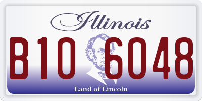 IL license plate B106048