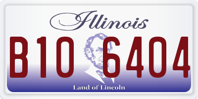 IL license plate B106404