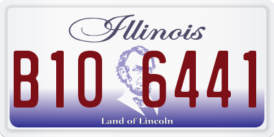 IL license plate B106441
