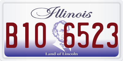 IL license plate B106523