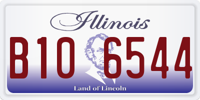 IL license plate B106544