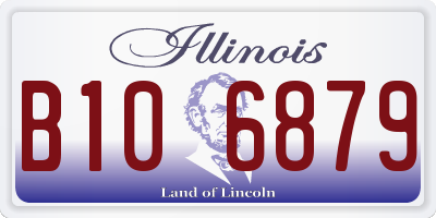 IL license plate B106879
