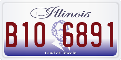 IL license plate B106891