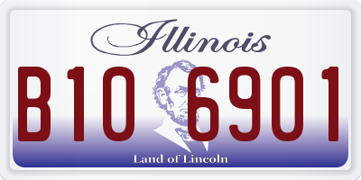 IL license plate B106901