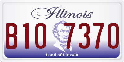 IL license plate B107370