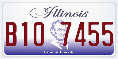 IL license plate B107455