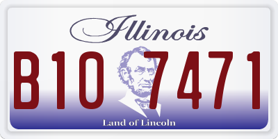 IL license plate B107471