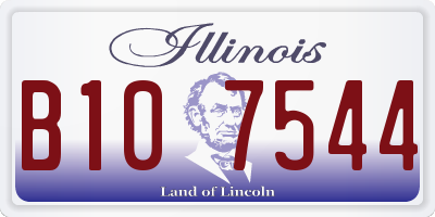 IL license plate B107544