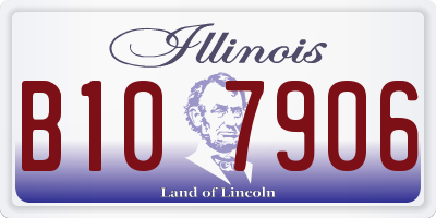IL license plate B107906